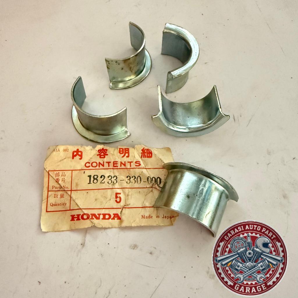 KLEM KLEMAN LEHER KNALPOT HONDA CB100, CB125, GL100, GL125,CG, XL, TMX, ORIGINAL 18233-330-00033