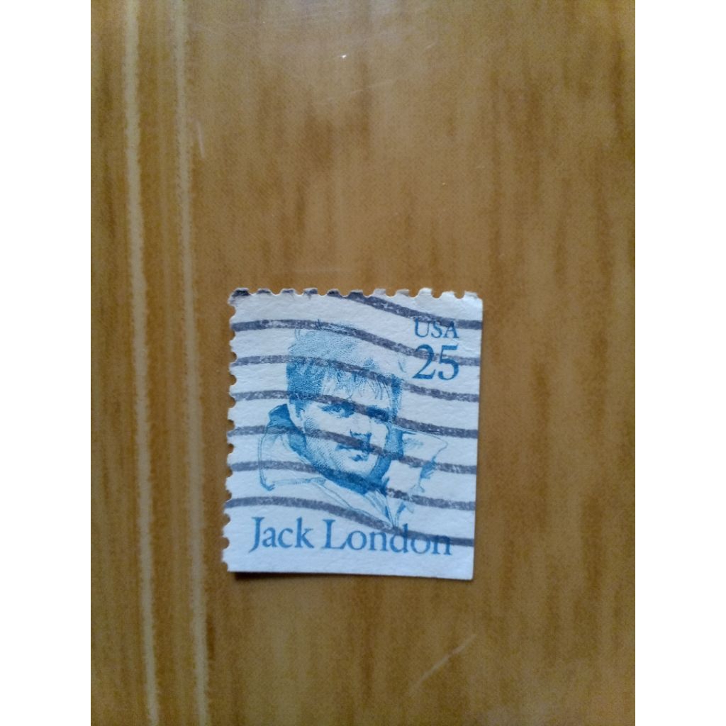 perangko vintage 25 cent usa edisi jack london