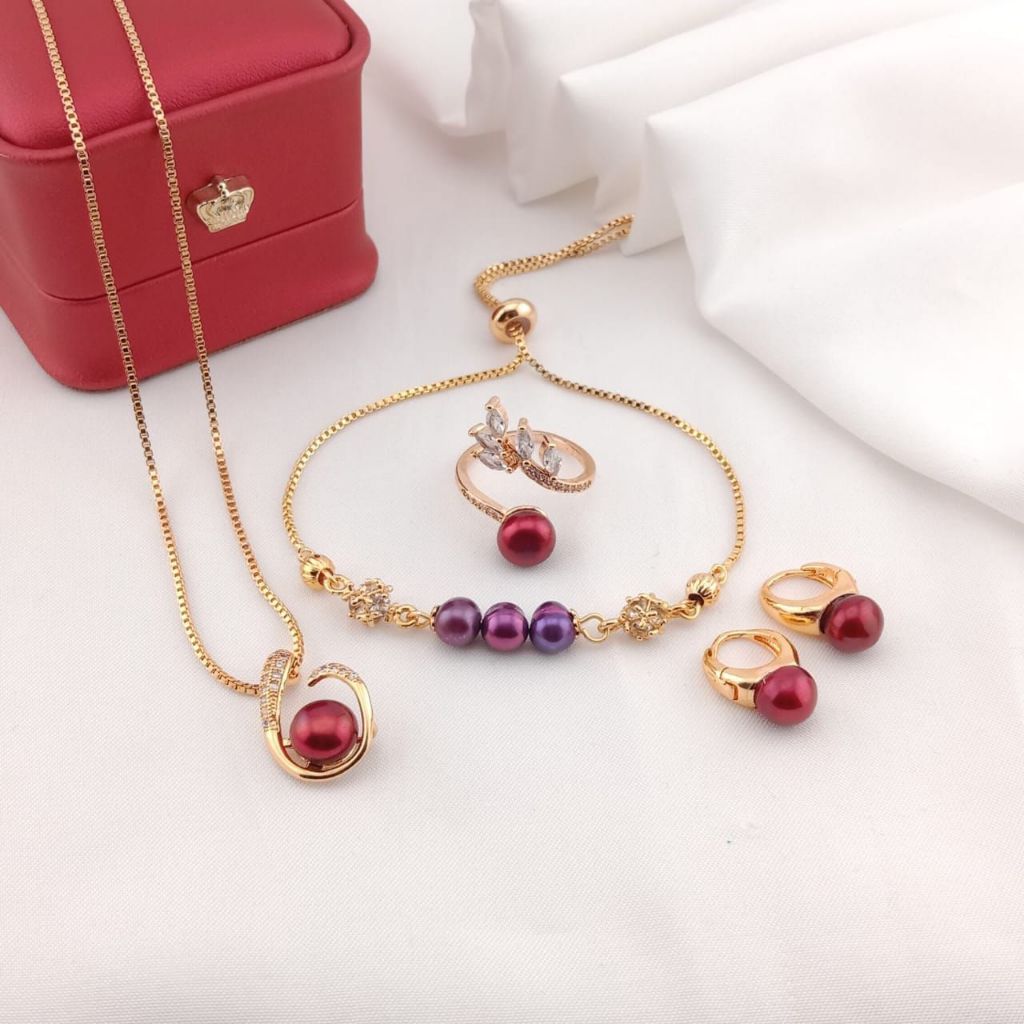 Set Perhiasan Mutiara Lombok Asli Bersertifikat | Lulu Pearl