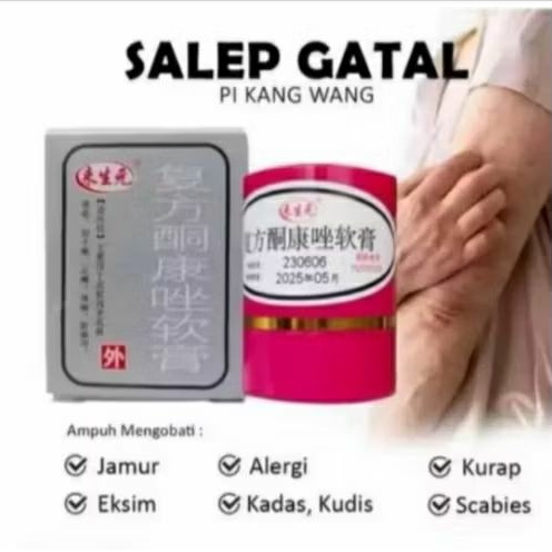 Salep Gatal cina Paling Ampuh untuk Penyakit Kulit: Salep Gatal HL KL Lai Sheng Yuan Original untuk 