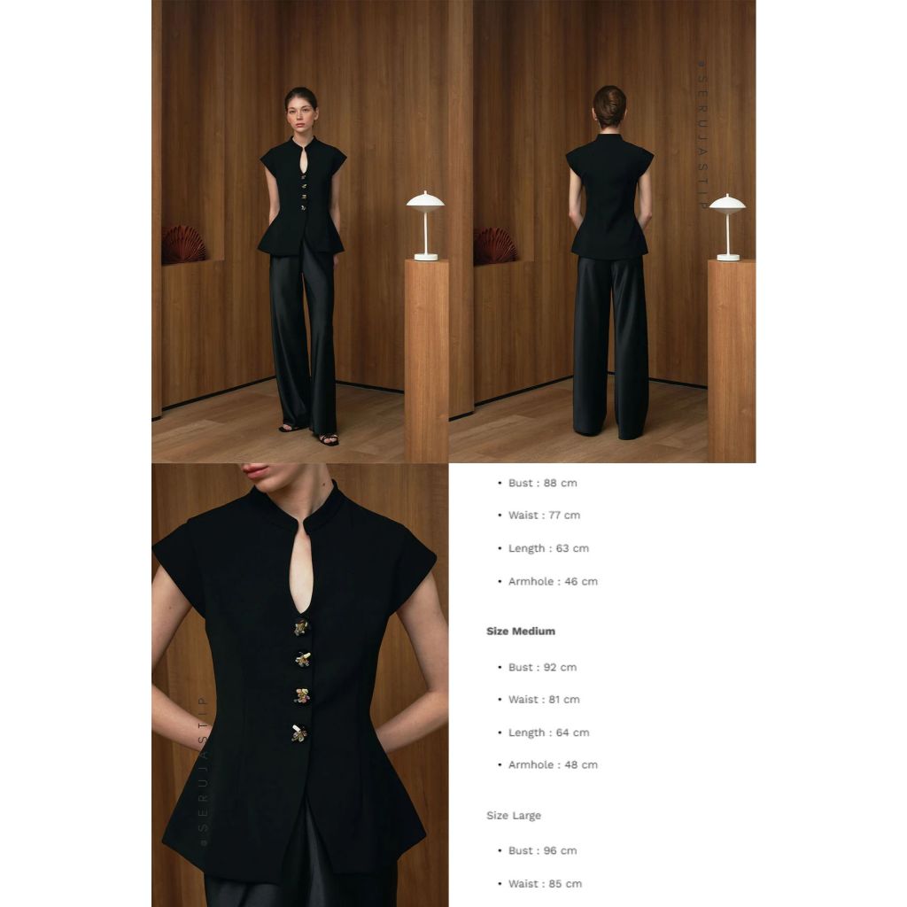 ready DUMA Joya top black Christmas koleksi