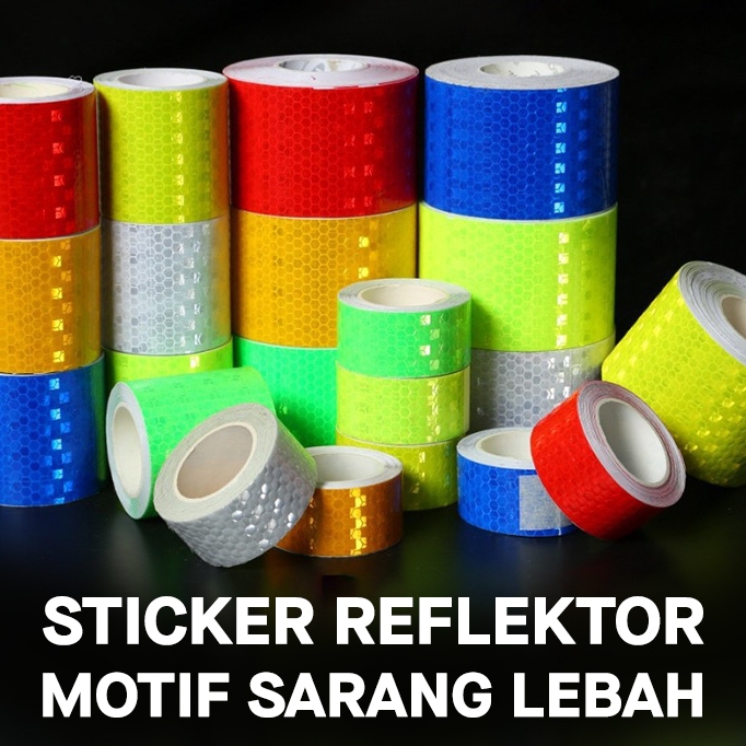 Stiker Safety Reflektor Reflektif Sticker Uji KIR DISHUB Pemantul Cahaya Mobil Truk Box Truck