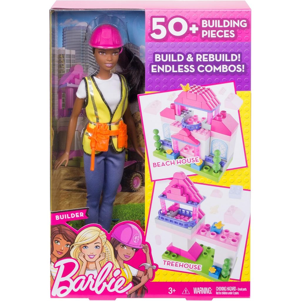 Barbie Builder Doll & Playset, Black Hair