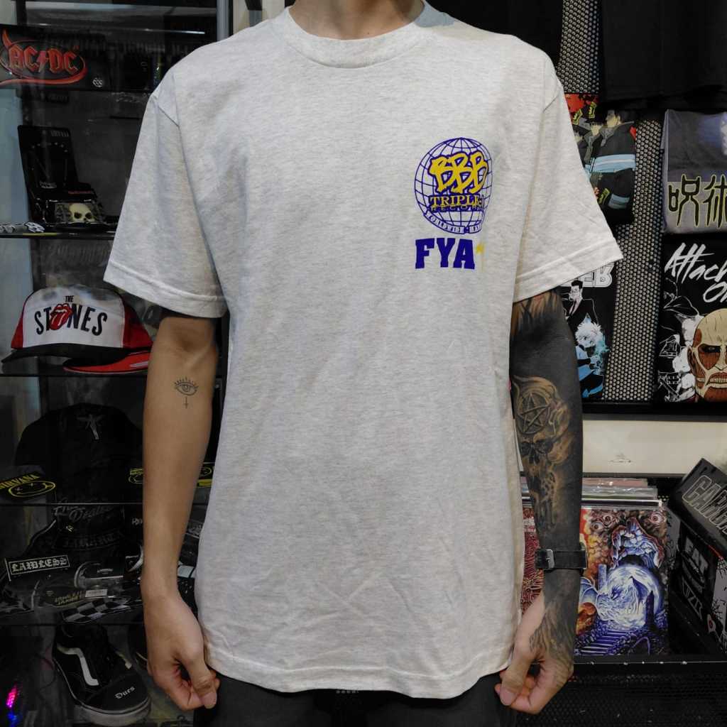 T Shirt Band Official TRIPLE B RECORDS - FYA ROSTER (ASH GREY) Original