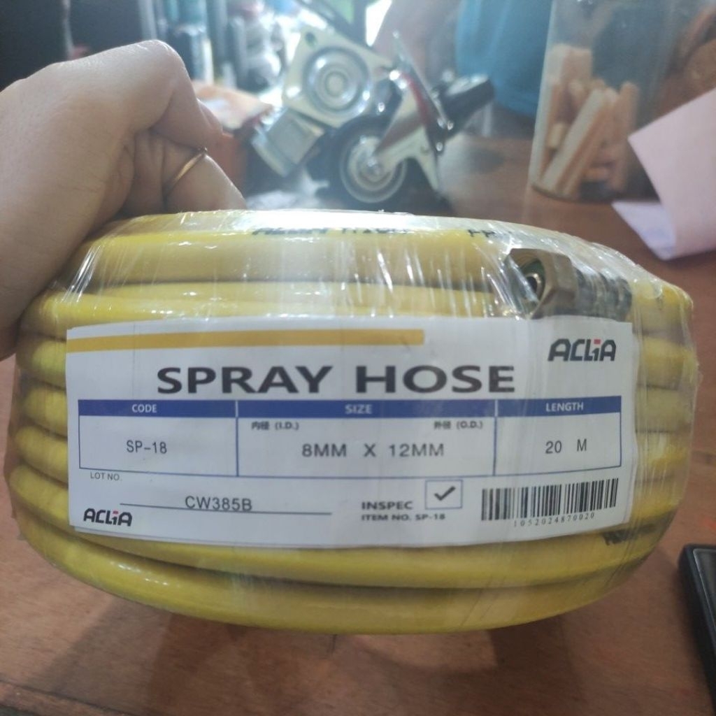 selang kompresor 20meter /selang angin kompresor 20m spray nose 20m 8mx12mm selang 20meter