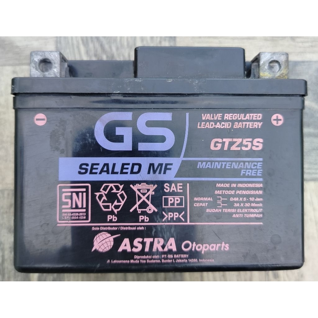 Baterai Rusak / Aki Soak Bekas Sepeda Motor