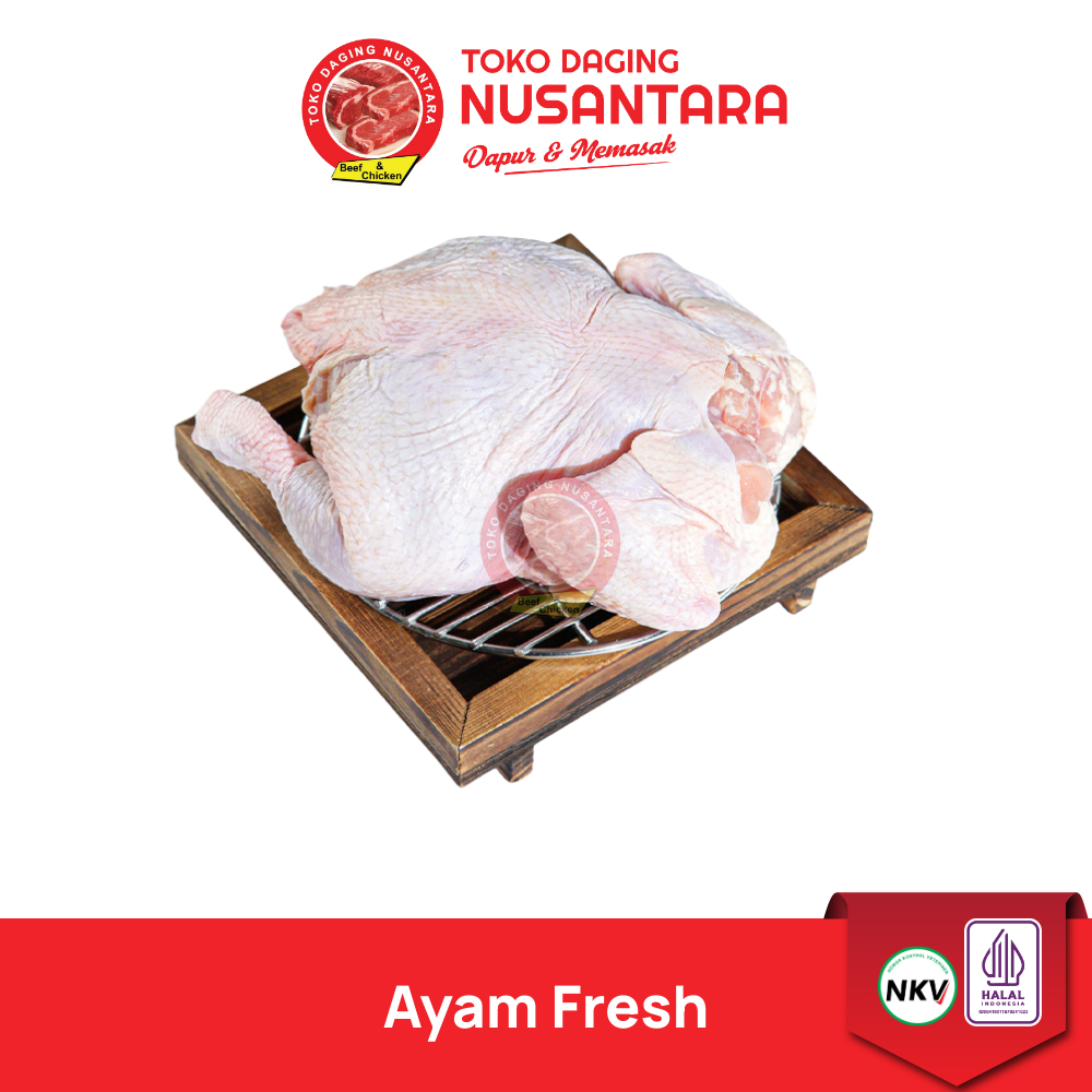 Ayam Broiler Fresh Ukuran 0.9-1kg Segar Dan Berkualitas | Toko Daging Nusantara