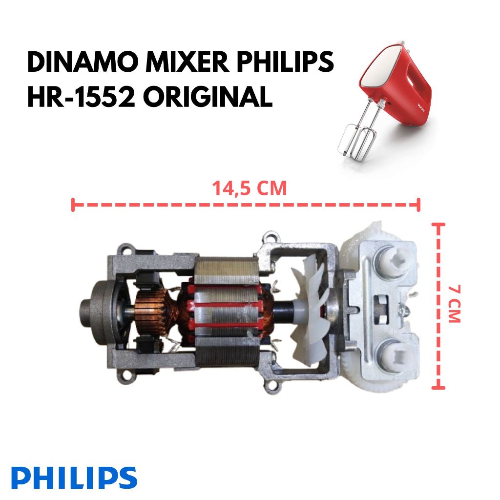 DINAMO MIXER PHILIPS HR-1552 PLUS GIGI MIXER ORIGINAL