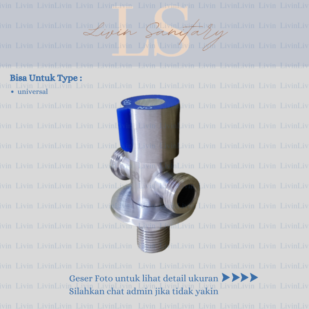 Stop Kran Cabang 2 untuk Kloset Anti Bocor dan Tahan Tekanan // Shower / Jetspray, Shower Cebok / Bi