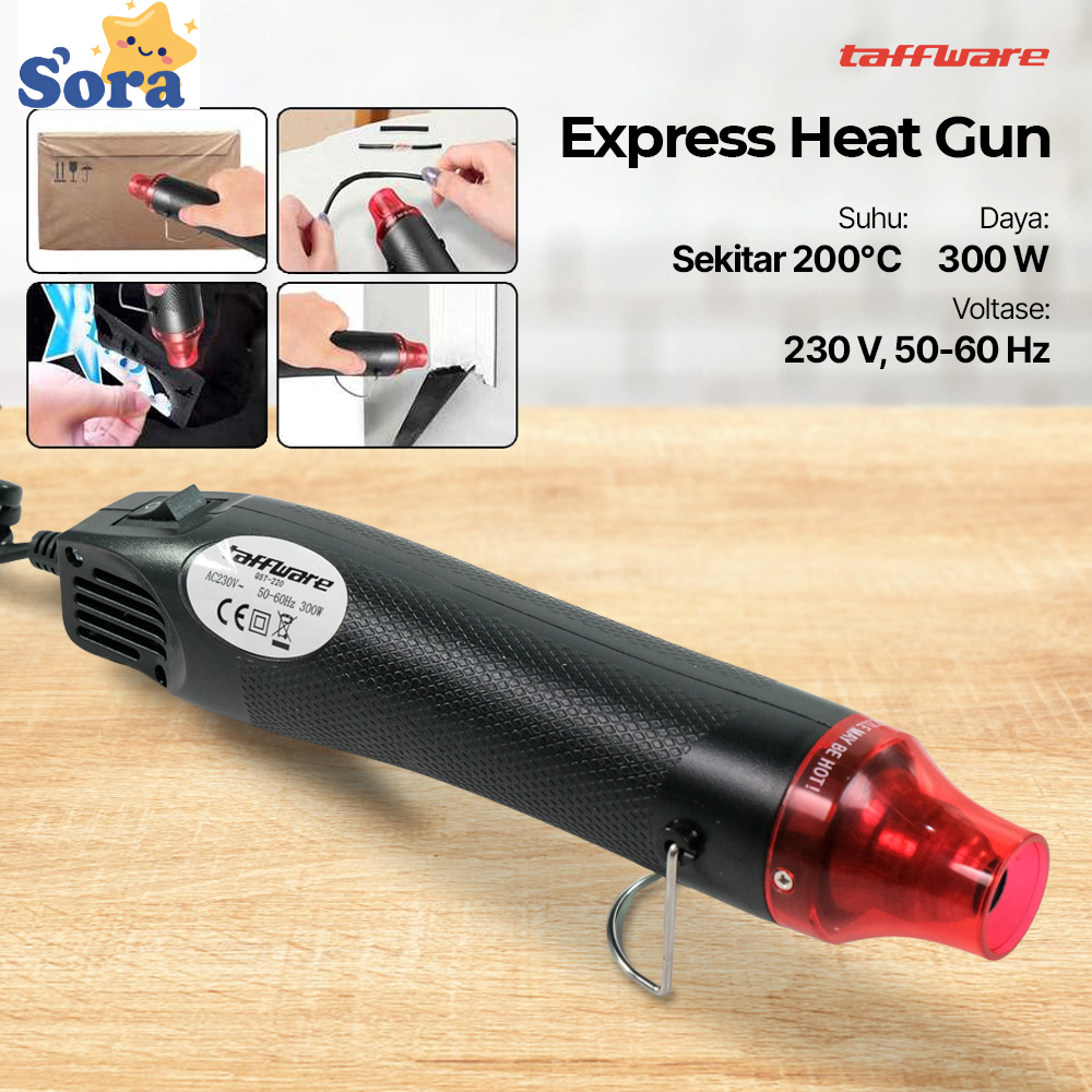 Mini Hot Gun Heat Gun Low Watt / TAFFWARE Mini Hot Gun / Alat Pemanas Multifungsi Heat gun