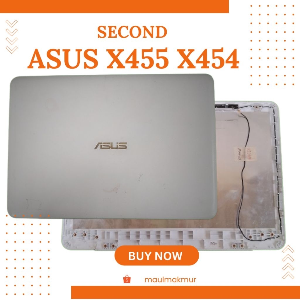 SECOND Asus X455 X454 X454W A455 A455L X455L Case A Bagian Belakang LCD LED Laptop