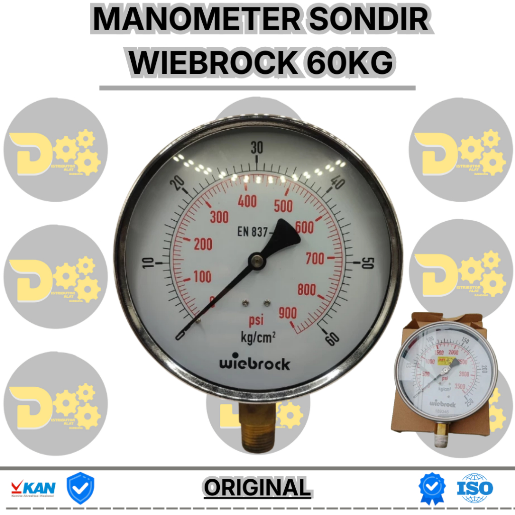 Manometer sondir 60kg - Manometer Sondir 250kg Calibrated KAN