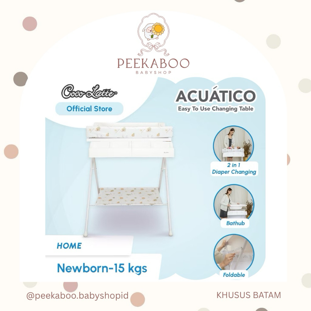 COCOLATTE Acuatico Changing Table