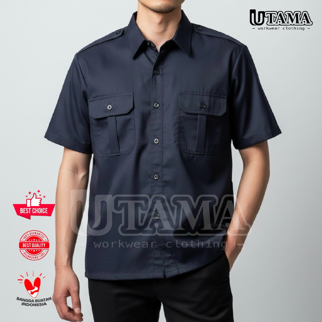 Seragam Kerja PDL - Seragam Kerja Driver - Seragam Kerja Kantor - Kemeja Kerja Drill