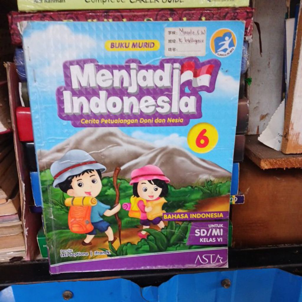 BUKU BEKAS ORIGINAL MENJADI INDONESIA BAHASA INDONESIA SD KELAS 6