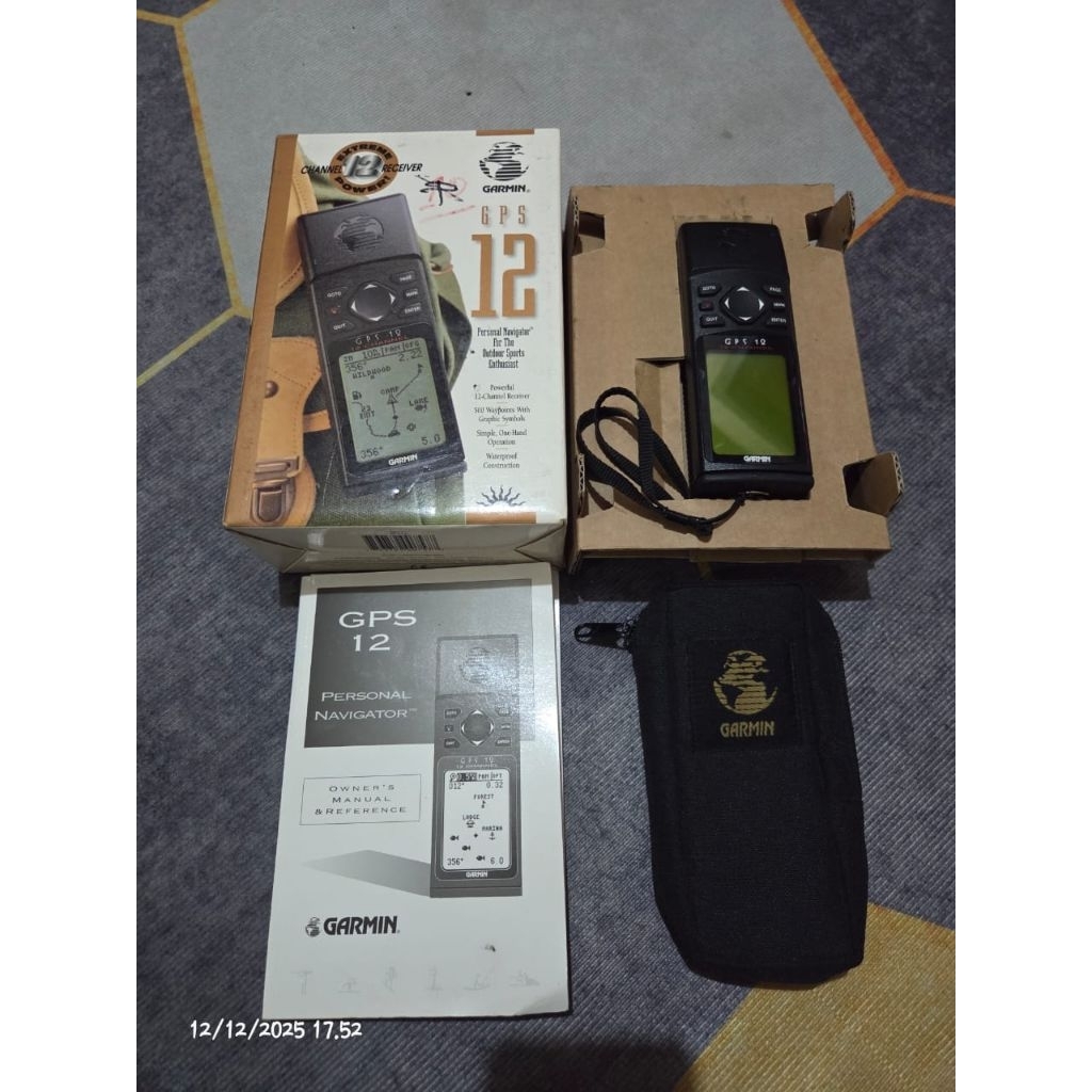 Garmin GPS 12 Bekas Lengkap Seperti baru