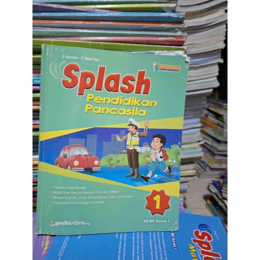 buku splash matematika,splash bahasa Indonesia,splash ppkn/pendidikan pancasila kelas 1/ai sd mi kur