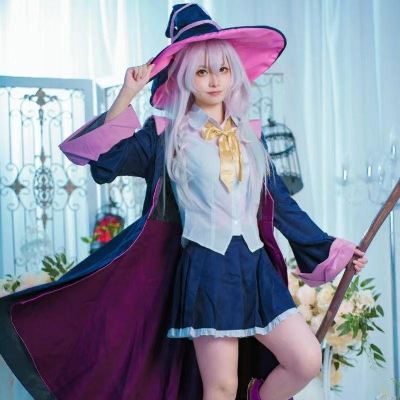 Wandering Witch: The Journey of Elaina cos Elaina cosplay costume and Elaina wig