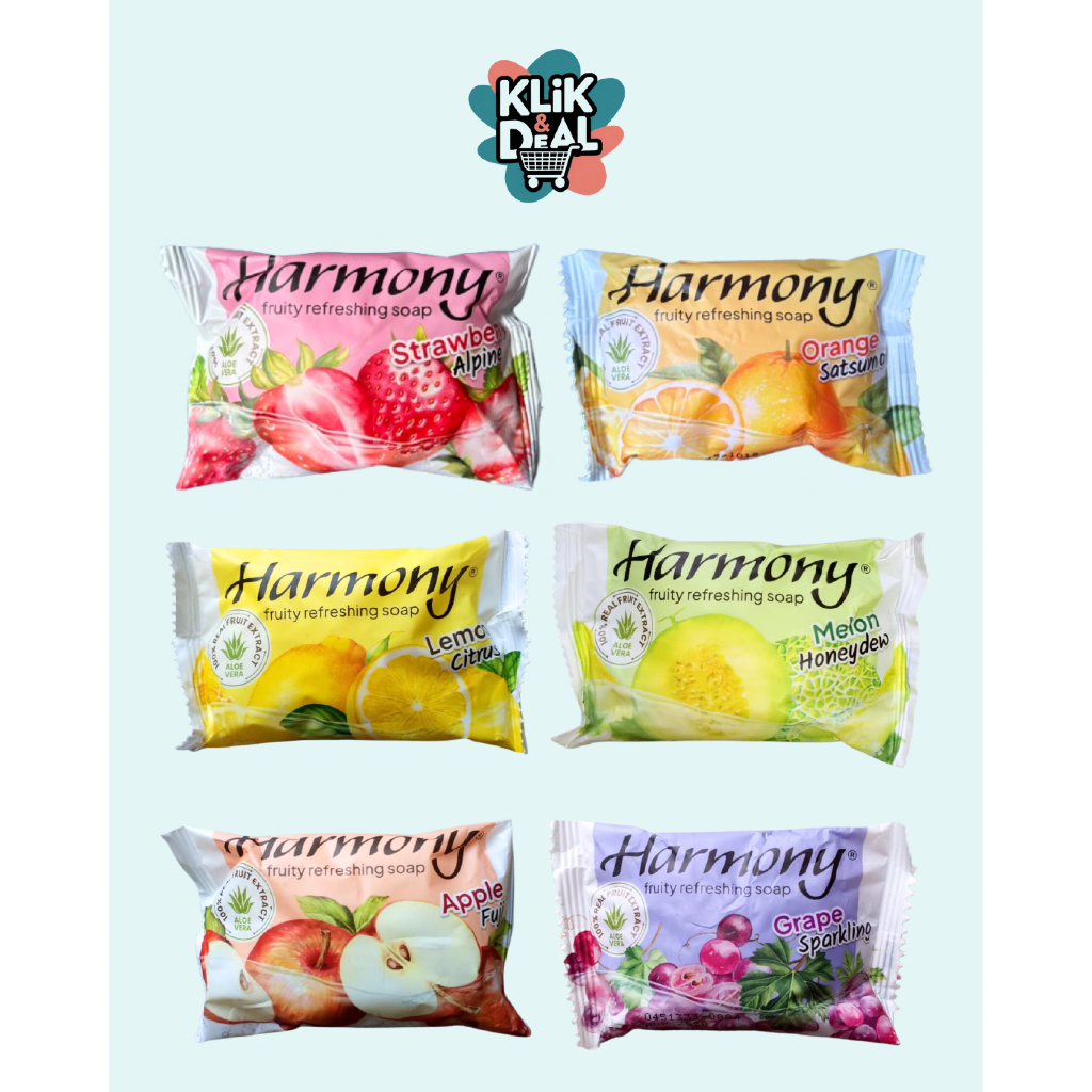 Sabun Harmony - Sabun Batang - Sabun Harmony Apple Fuji - Sabun Harmony Lemon Citrus - Sabun Harmony