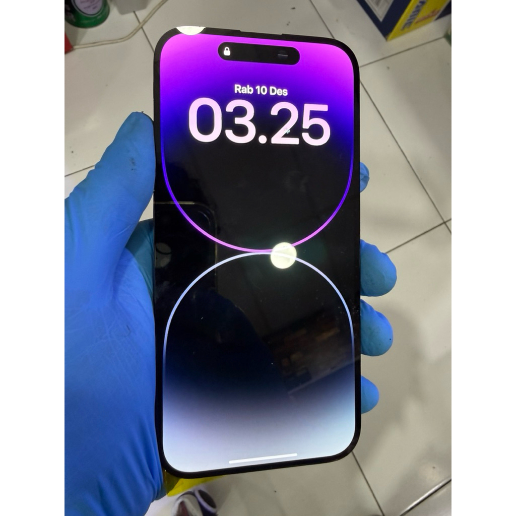 lcd ip 14 pro minus dead pixel cabutan / copotan ibox