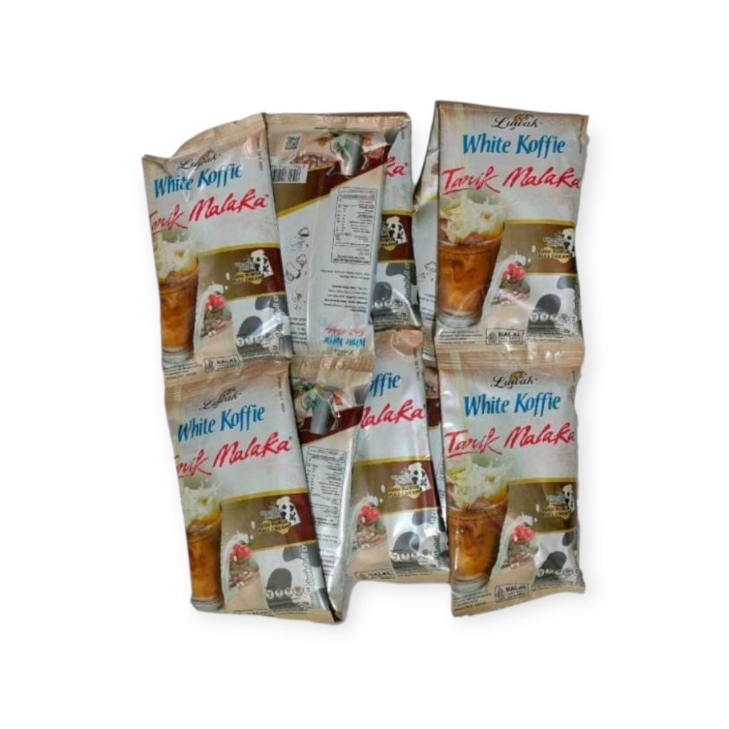 Kopi Luwak White Koffie Tarik Malaka 10x25gr (Renceng) - Kopi Luwak, Gula Aren, Susu Terpisah