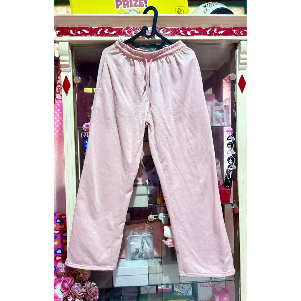 celana kulot dusty pink