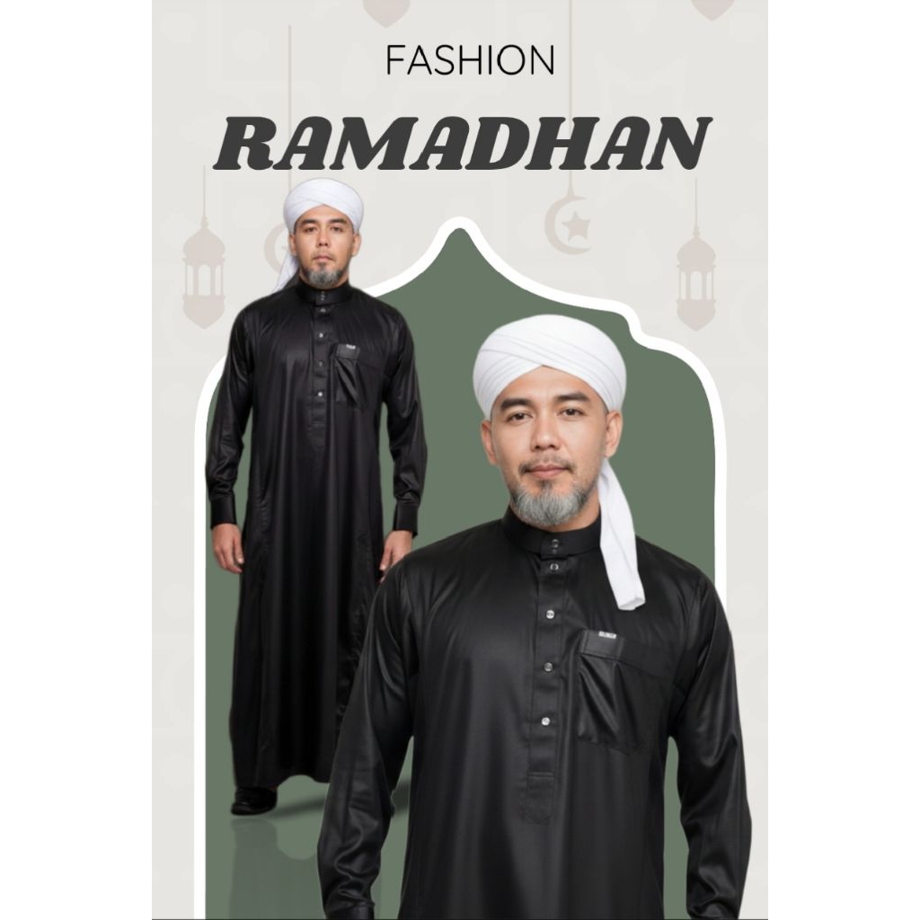Jubah/Gamis Hitam/Coklat Muda/gamis Priai Premiumi/Gamis Lengan Panjang Manset/Gamis Thuba Original