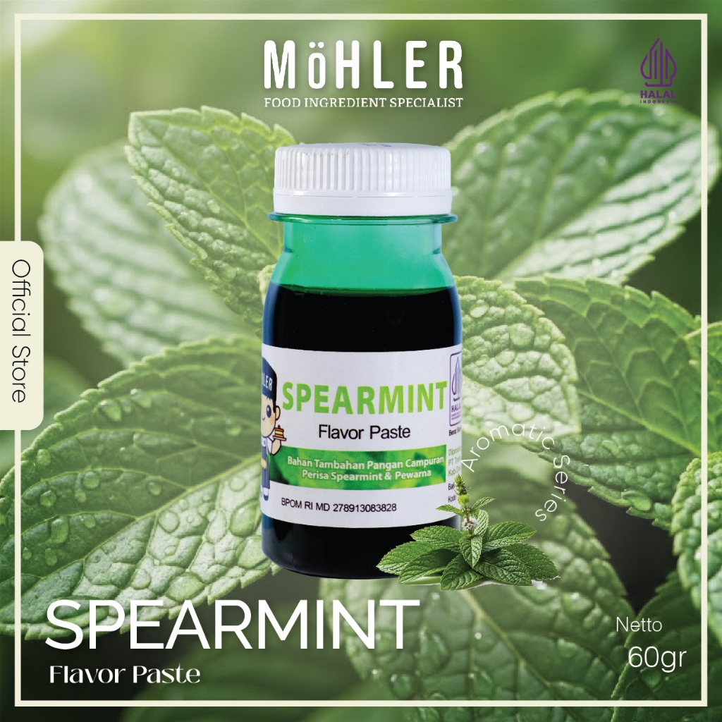 MOHLER Pasta perisa pewarna SPEARMINT