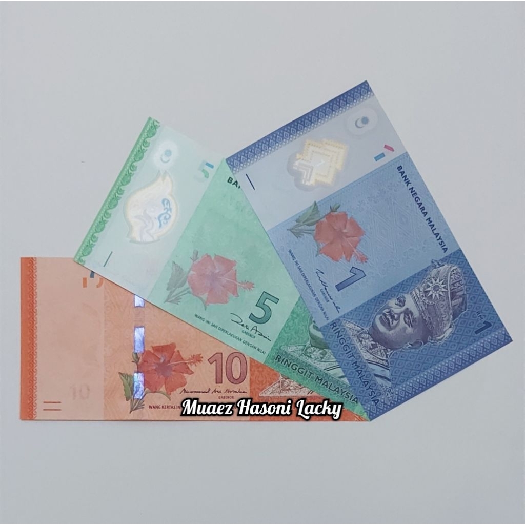 Koleksi Satu Set Paket Lengkap Ringgit Malaysia Pecahan 1 5 10 Dan 20 Ringgit Original