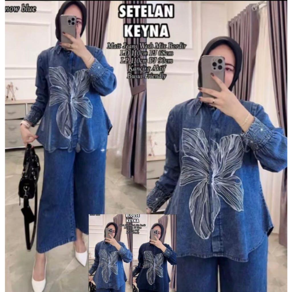 Set Jeans Full Bordir | Setelan Kekinian Trendy OOTD Up to Date