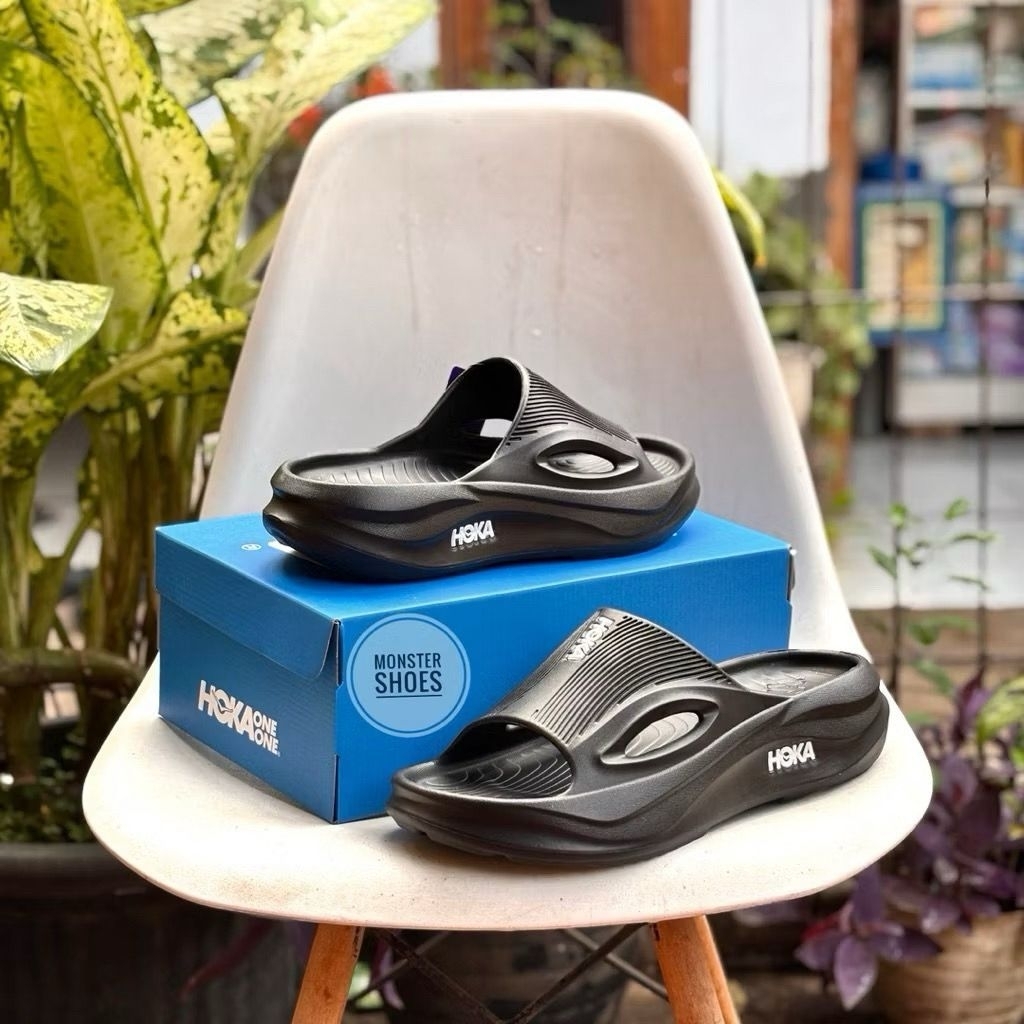 SANDAL SLOP PRIA HOKA SANDAL SLOP COWOK SANDAL ANTI SLIP TERBARU SANDAL SLOP NYAMAN & CASUAL