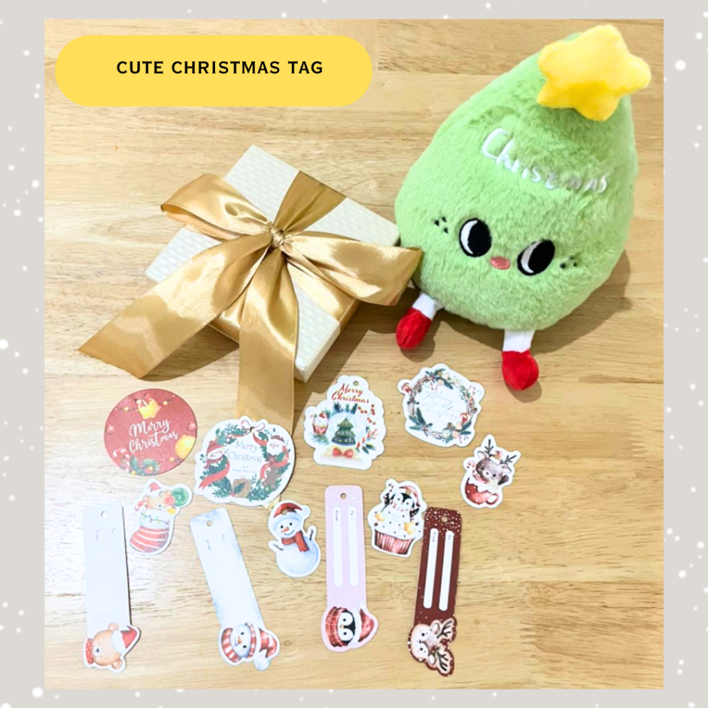 Hang Tag Natal Mewah Elegan Tag Christmas Lucu