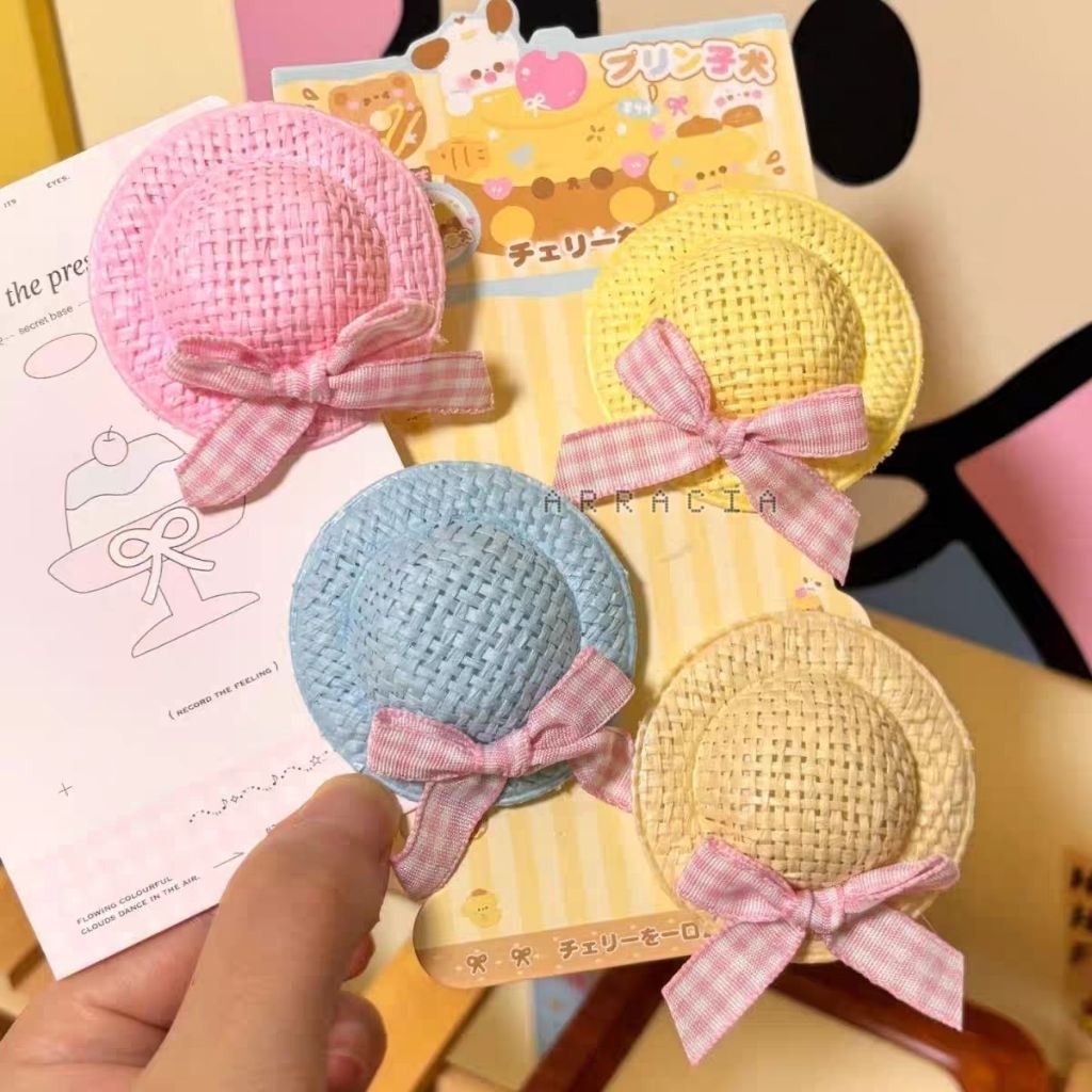 READY STOCK Jepit Rambut Topi Hat Mini Kecil Small Hairclip Hairpin Hair Clip Pin Jepitan Hiasan Kep
