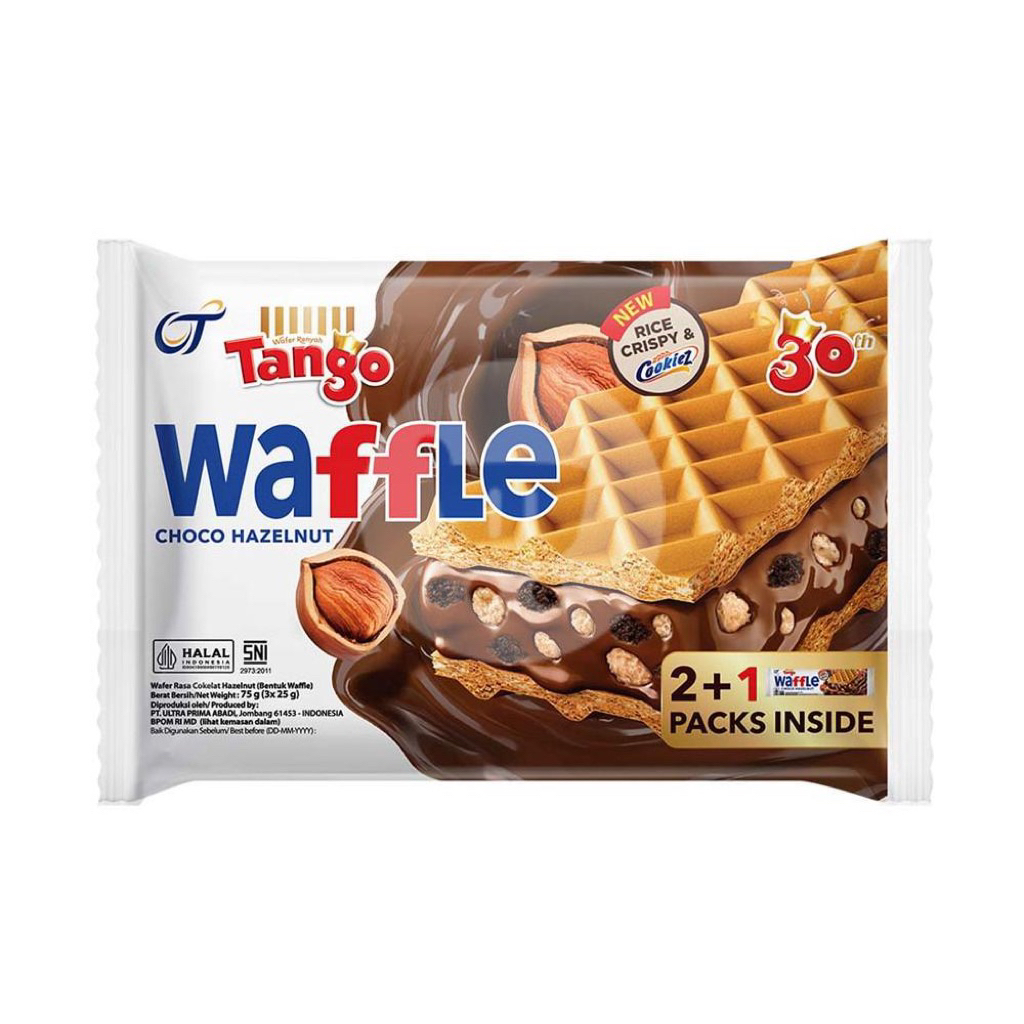 tango waffle choco hazelnut 75g - tango waffle hazelnut