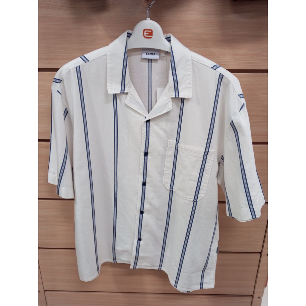 kemeja lengan pendek emba jeans original