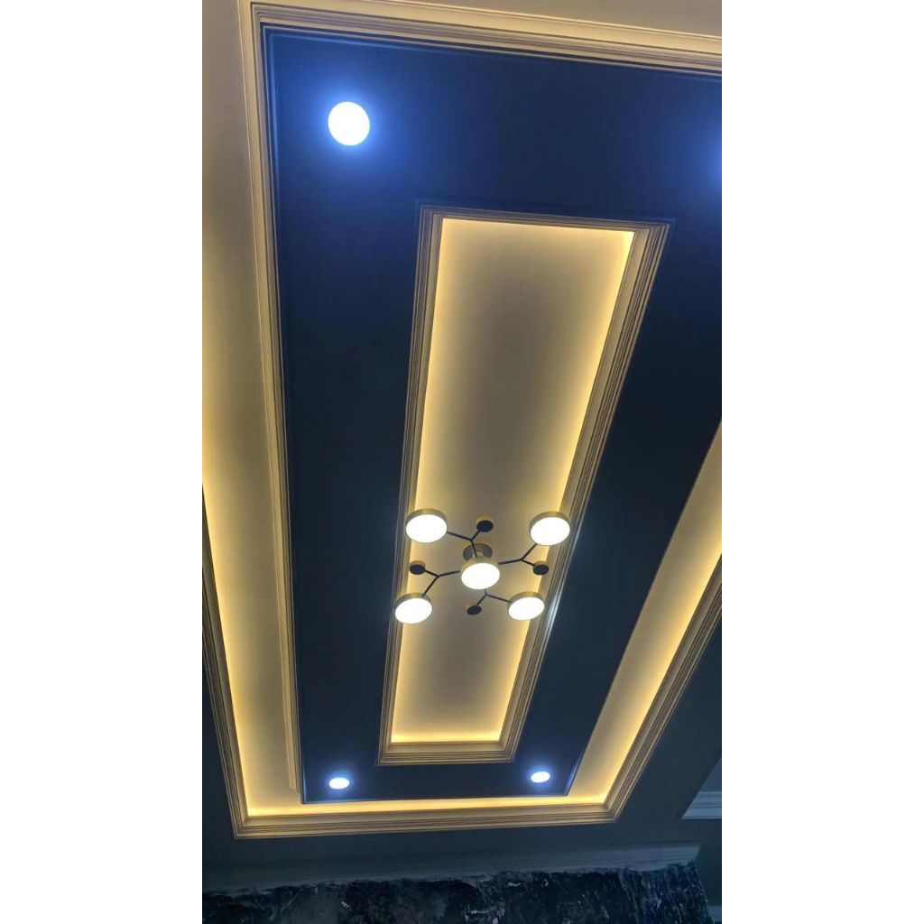 Plafon gypsum terpasang