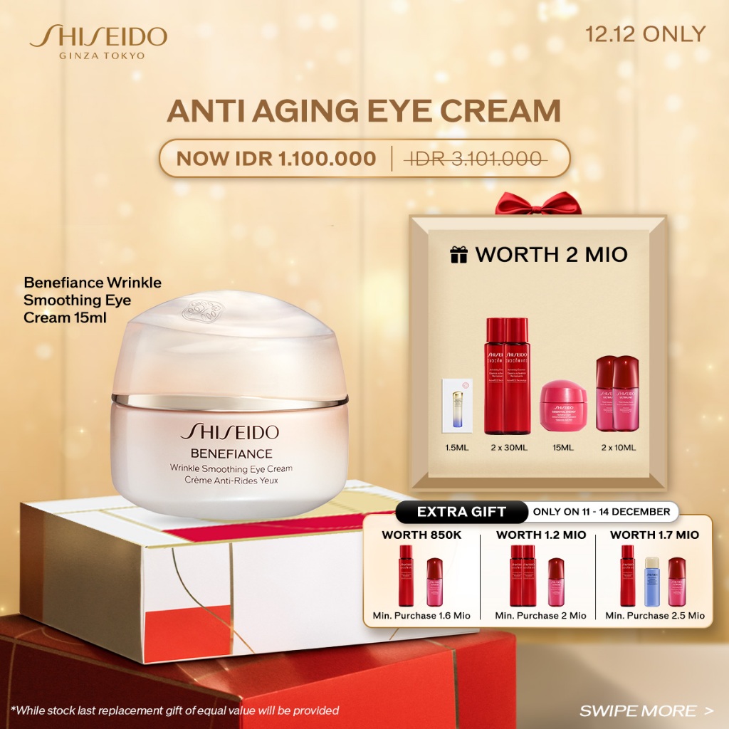 Shiseido New Benefiance Wrinkle Smoothing Eye Cream 15ml