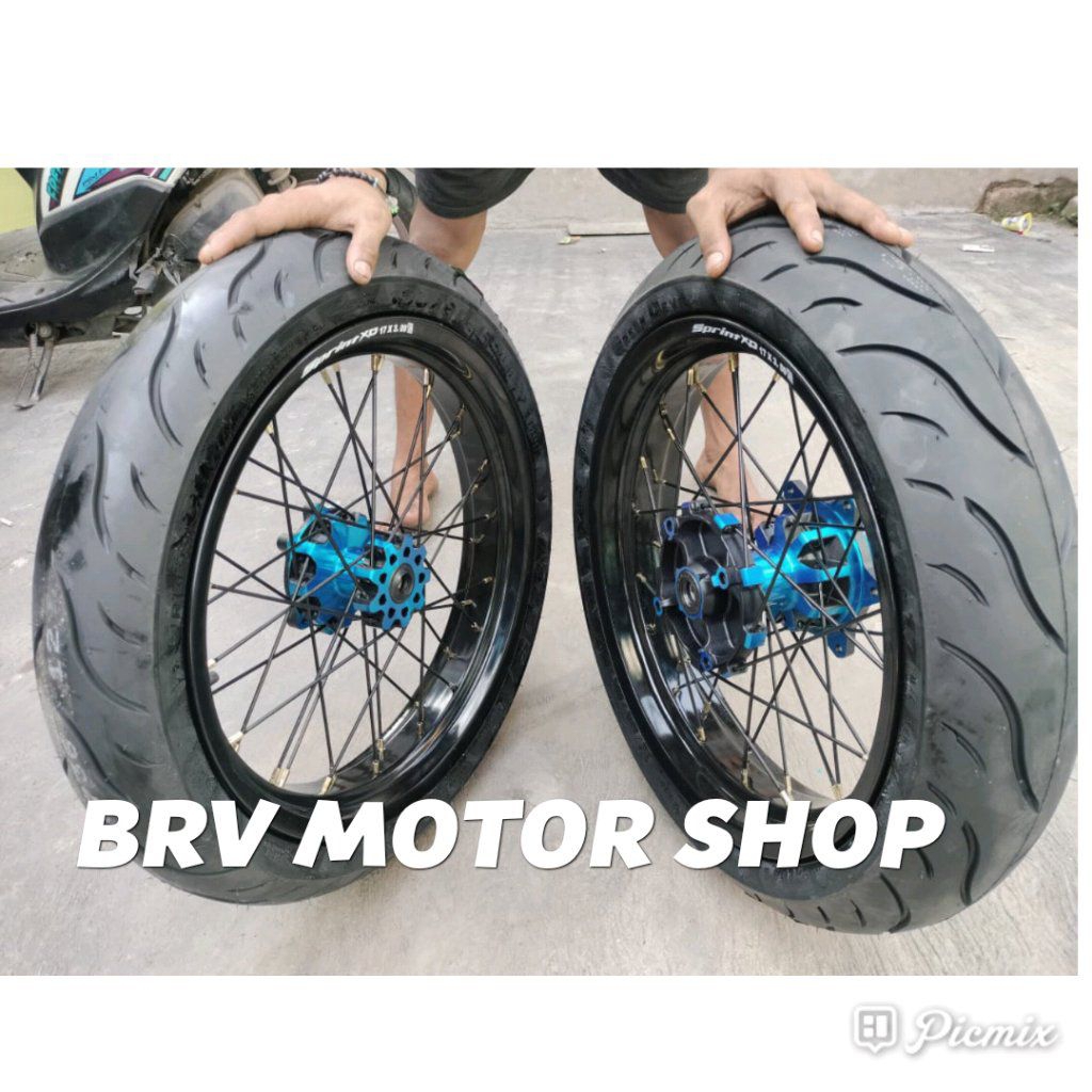Velg SuperMoto Honda Crf150L 300-350-17 Ful Ban  Velg Crf150L