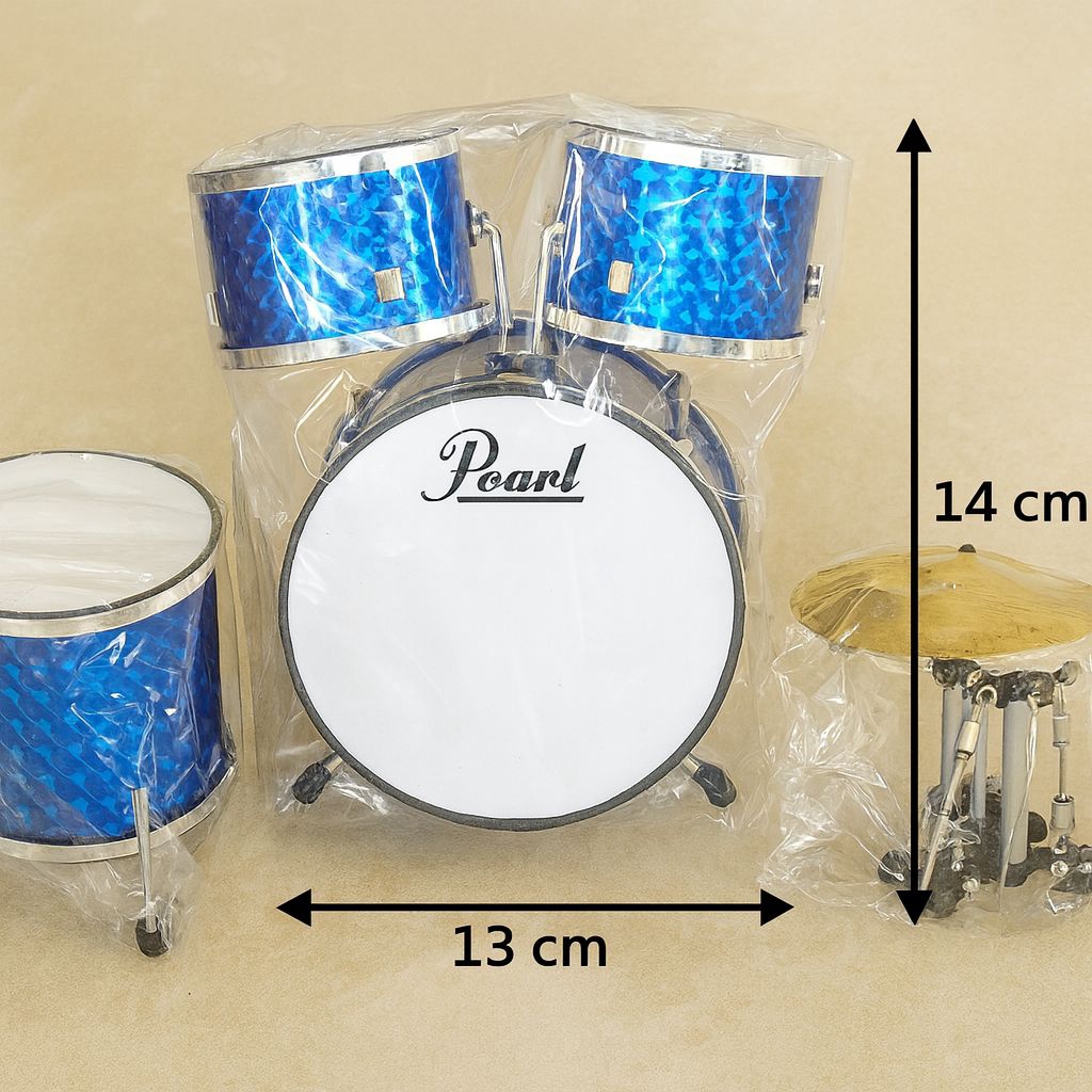 Pajangan dekoratif drum - miniatur drum set - dekorasi miniatur drum band