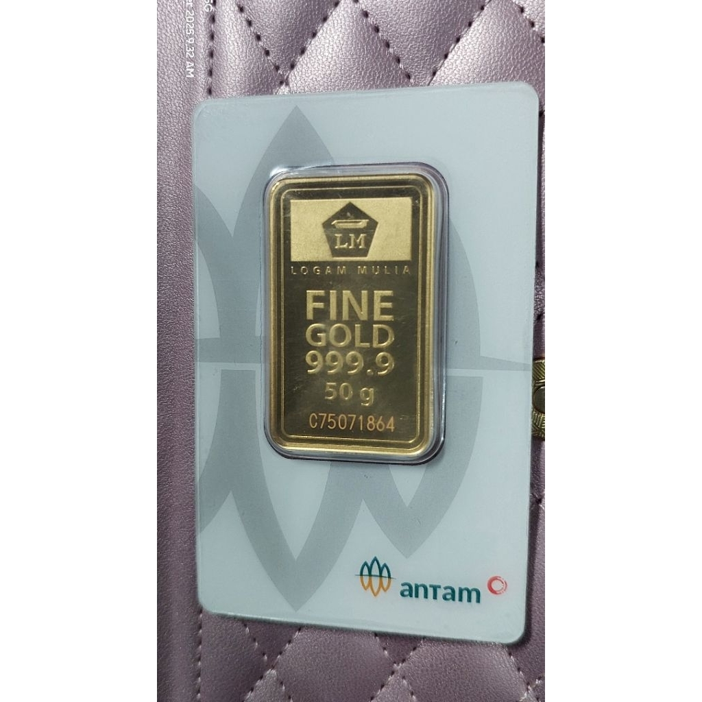 LM ANTAM 50 GRAM 2025 PRESS CERTIEYE READY
