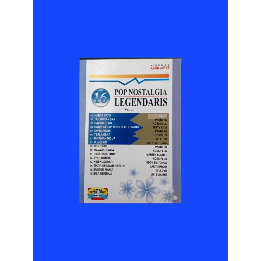 VCD Karaoke 16 pop nostalgia legendaris vol 3