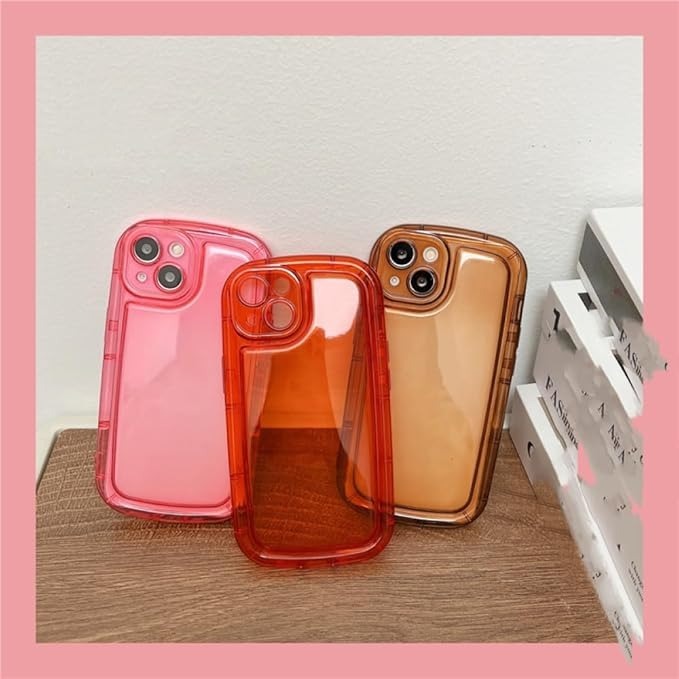 TPU02 Clear Pluffy Case IPHONE X 12 13 PRO PROMAX 14 PLUS Glossy Silicone Softcase Casing Hp DS13595