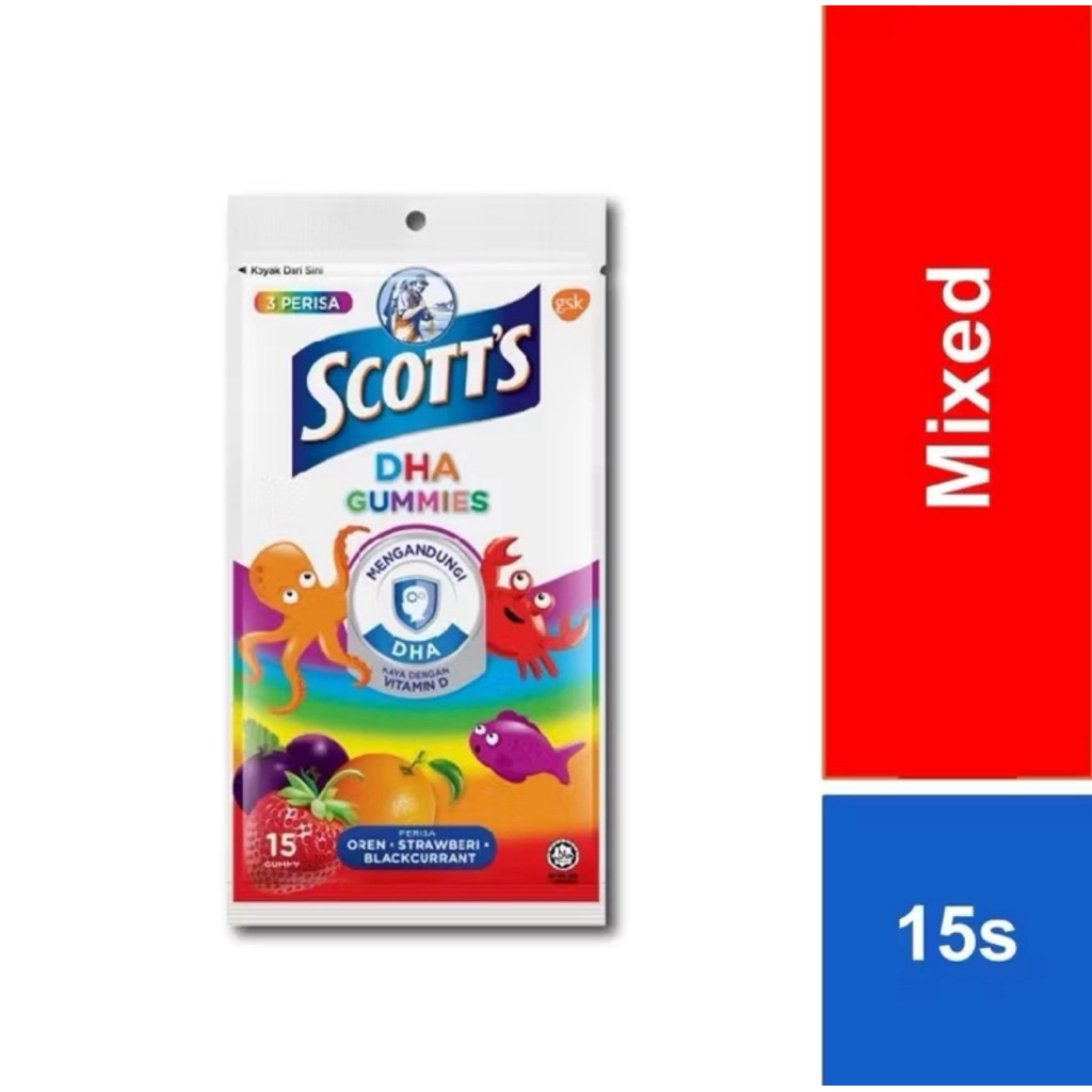 Ready Scotts Gummies Vitamin Otak Anak Peninggi Badan | Vitamin Anak Balita | Vitamin Anak | Vitamin