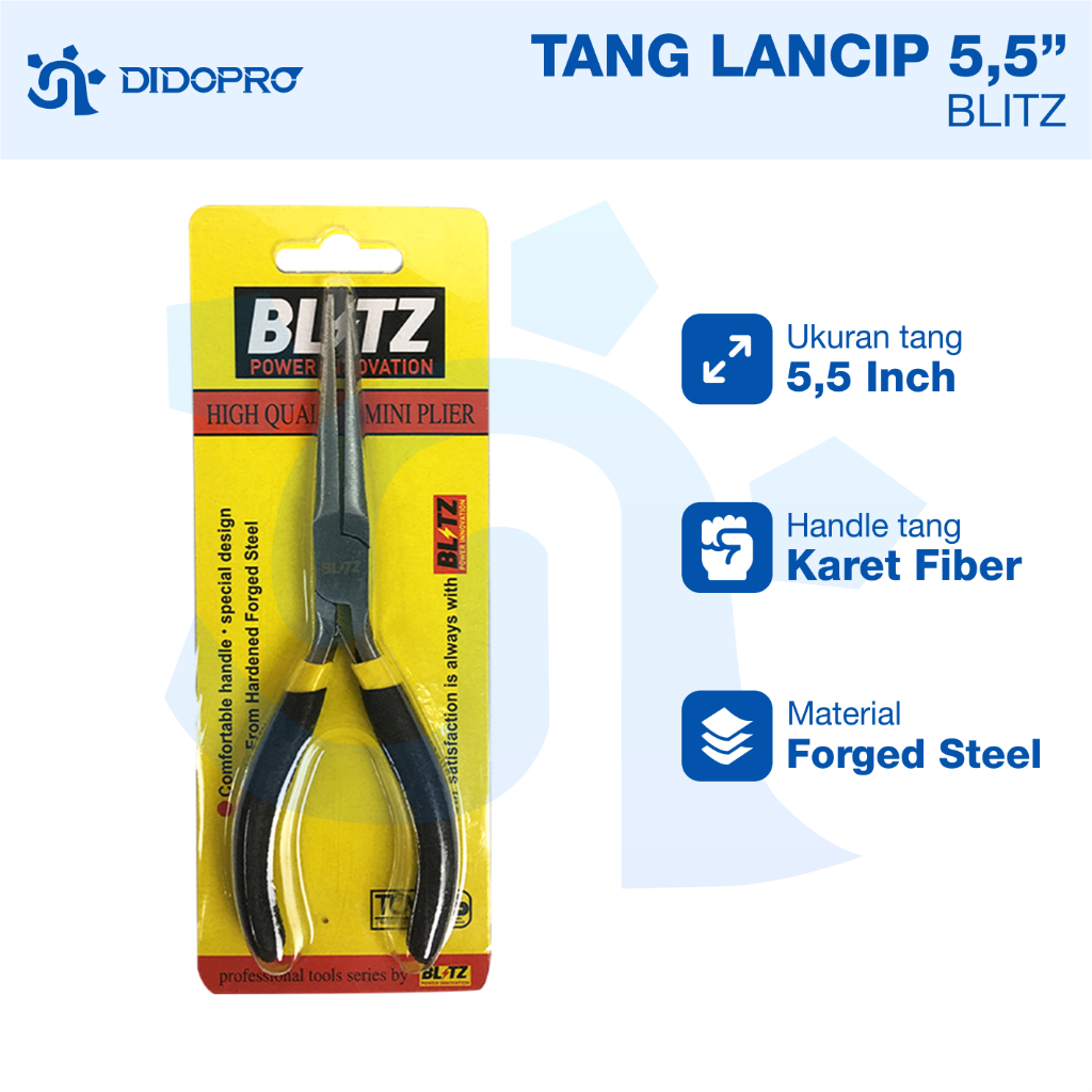 Tang Mini Blitz Buaya Cucut Lancip Panjang