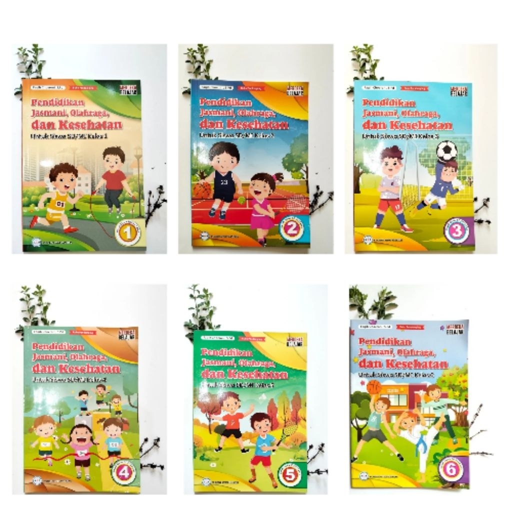 Buku paket PJOK ( SD kelas 1 - 6 )