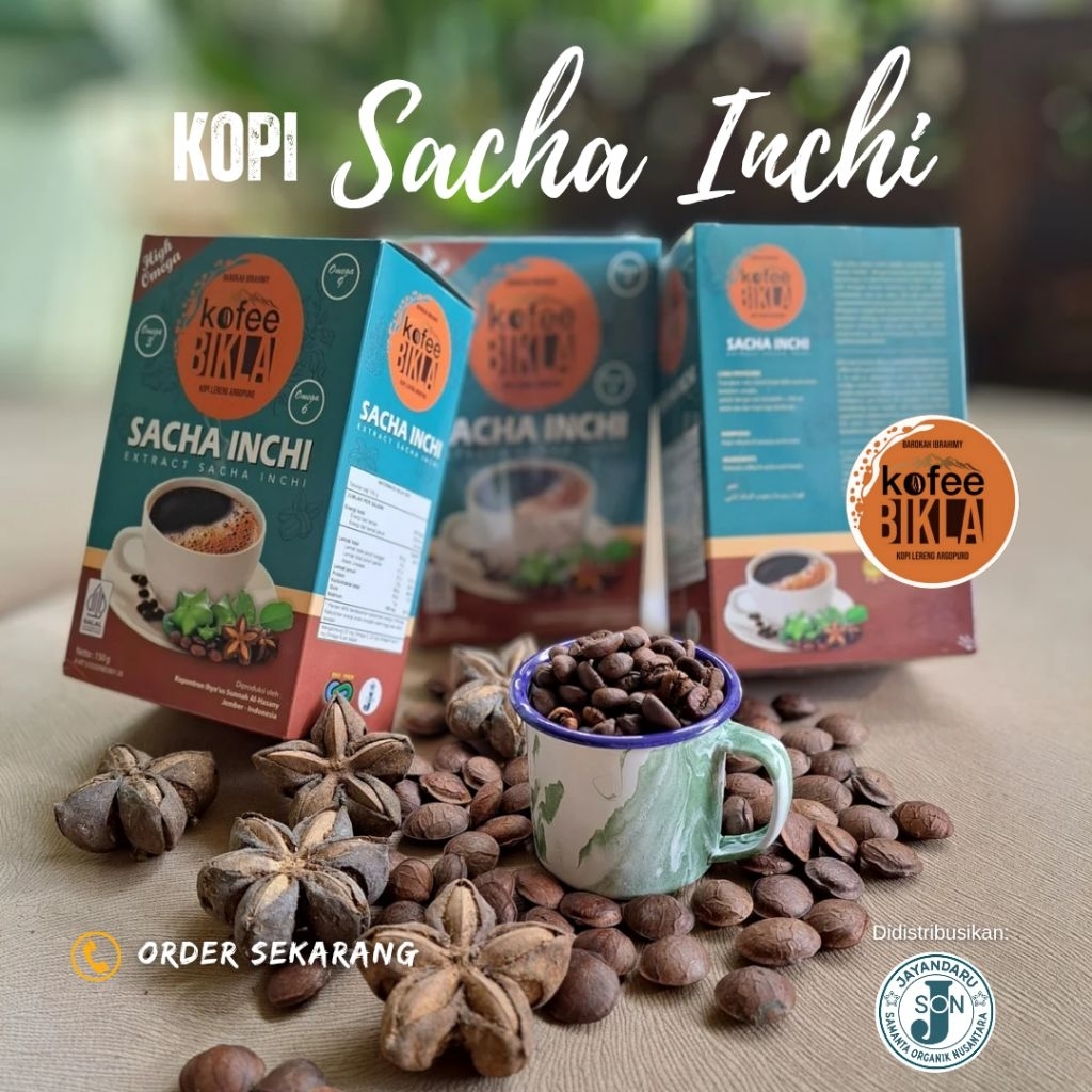 KOFEE BIKLA varian Kopi Sacha Inchi  (perpaduan kopi Robusta dengan kacang OMEGA) kualitas premium 2