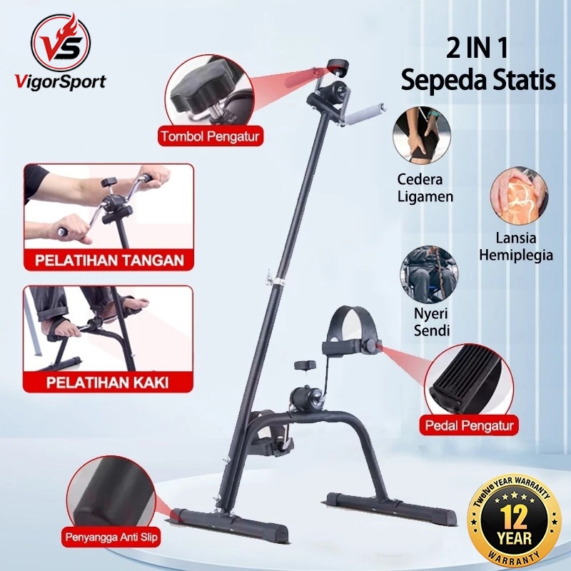 Sepeda Statis eBuy - Olahraga Gym Fitness / Terapi Kaki dan Tangan Penderita Stroke dll