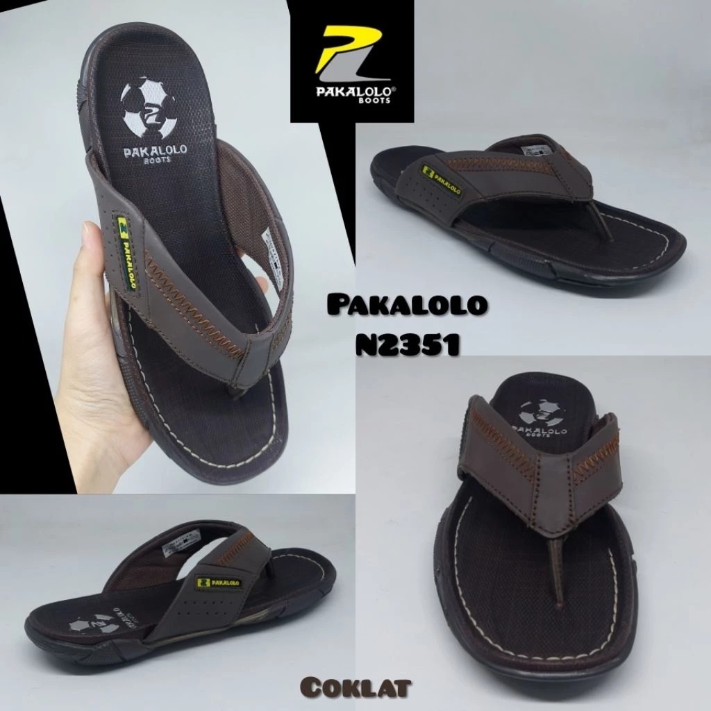 [Cod]Sandal PAKALOLO Pria N2321/Sandal Asli Kulit Original100% PAKALOLO
