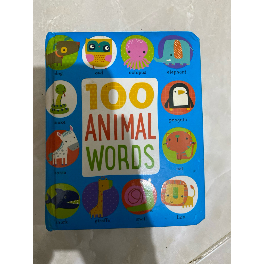 BOARD BOOK 100 ANIMALS WORDS