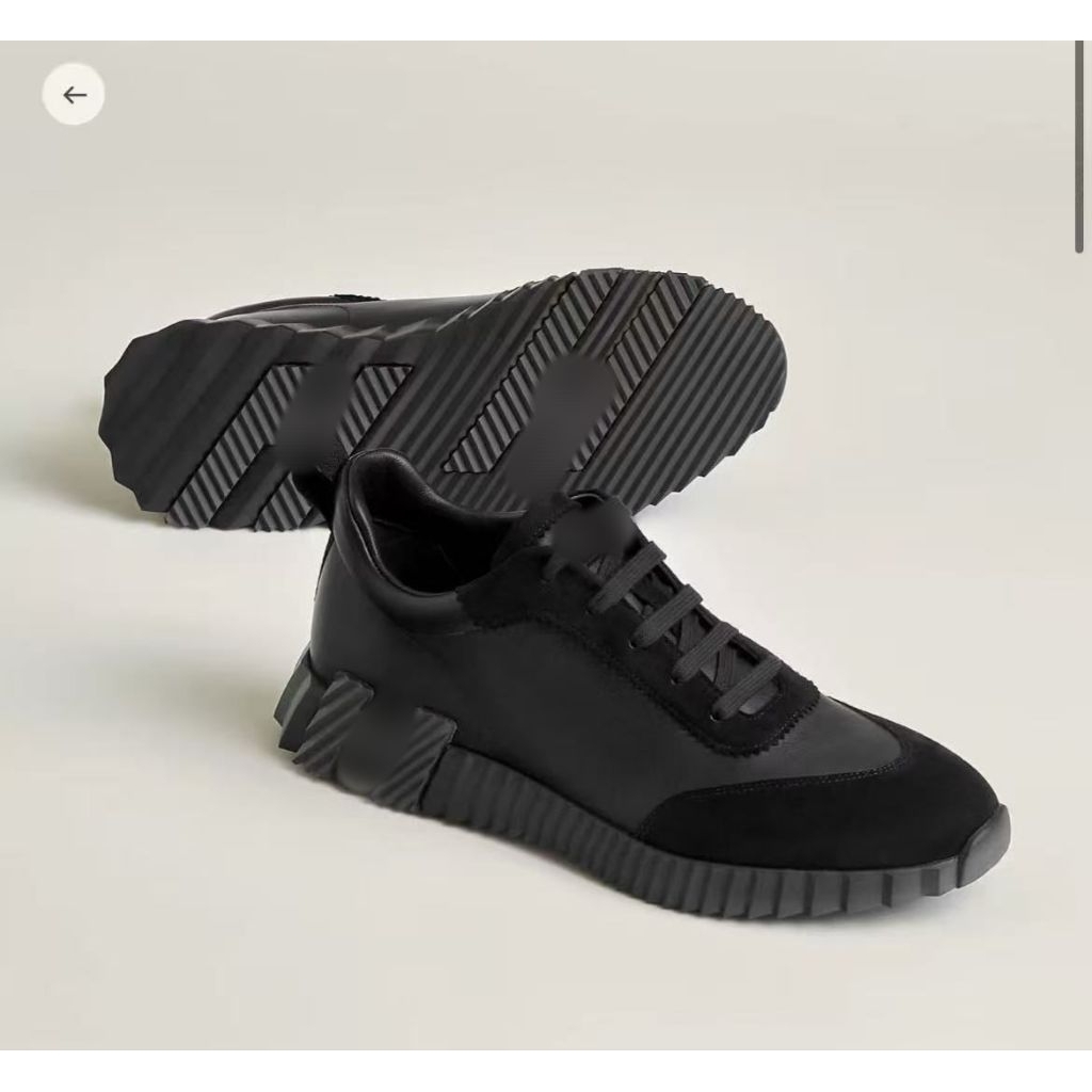 SEPATU SNEAKER PRIA HITAM BRANDED SNEAKER PRIA KULIT KWALITAS MIROR